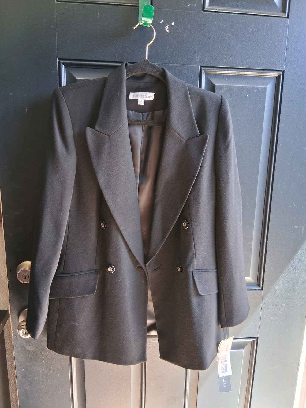 dressbarn Black Double-Breasted Women's Blazer